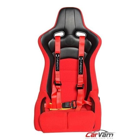 CIPHER Cipher Auto CPA4002RD 4 Point Camlock Quick Release Racing Harness Set - Red CPA4002RD